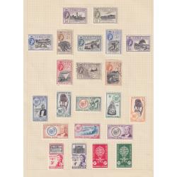 (BB10069L) SIERRA LEONE · 1884/1964: M/U assembly from the period comprising 90+ stamps mostly in  excellent condition · lots of useful items (4 images)