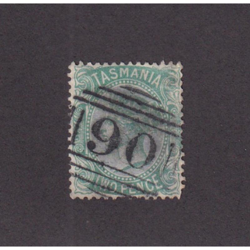 (BL1645) TASMANIA · a central strike of BN90 (used at PEARSONS POINT) on a 2d QV S/face · postmark is rated RRR