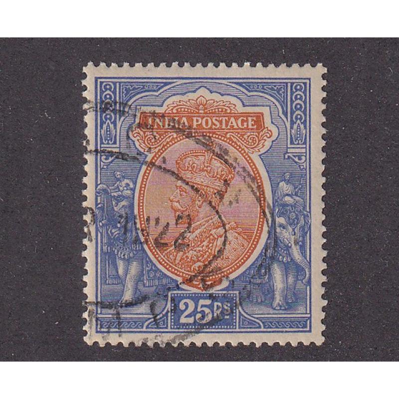 (CR1030) INDIA · 1913: used orange & blue KGV defin SG 191 with telephone cancel · c.v. £40 (2 images)