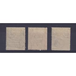 (DA1185) IRELAND · 1934: mint Coil Stamps SG 71A/72c and 74A · some gum issues so please view both largest images · all look excellent from the money side · total c.v. £120 (2 images)