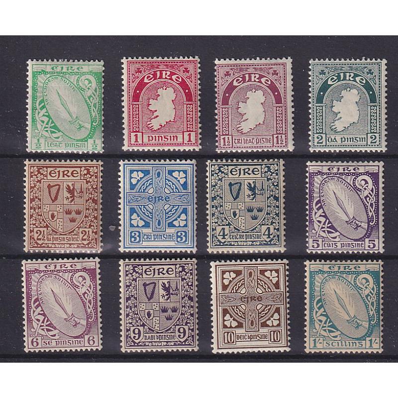 (DA1189) IRELAND · 1922: MNH definitive set SG 71/82 · gum condition varies so please view both largest images · NO issues visible from money side · total c.v. £100 (12)