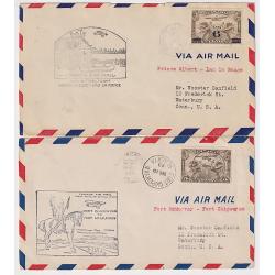 (GG1256) CANADA · 1929/39: 4 different cacheted First Flight covers · Prince Albert/Lac la Range, Prince George/Ware, etc. · overall condition is excellent (2 images)