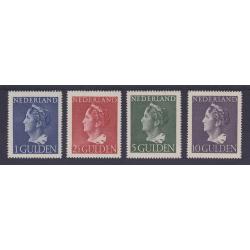 (HK1016) NETHERLANDS · 1946: mint Wilhelmina high values to 10g Scott #278/281 · all in fine condition front/reverse · c.v. US$200 (2 images)