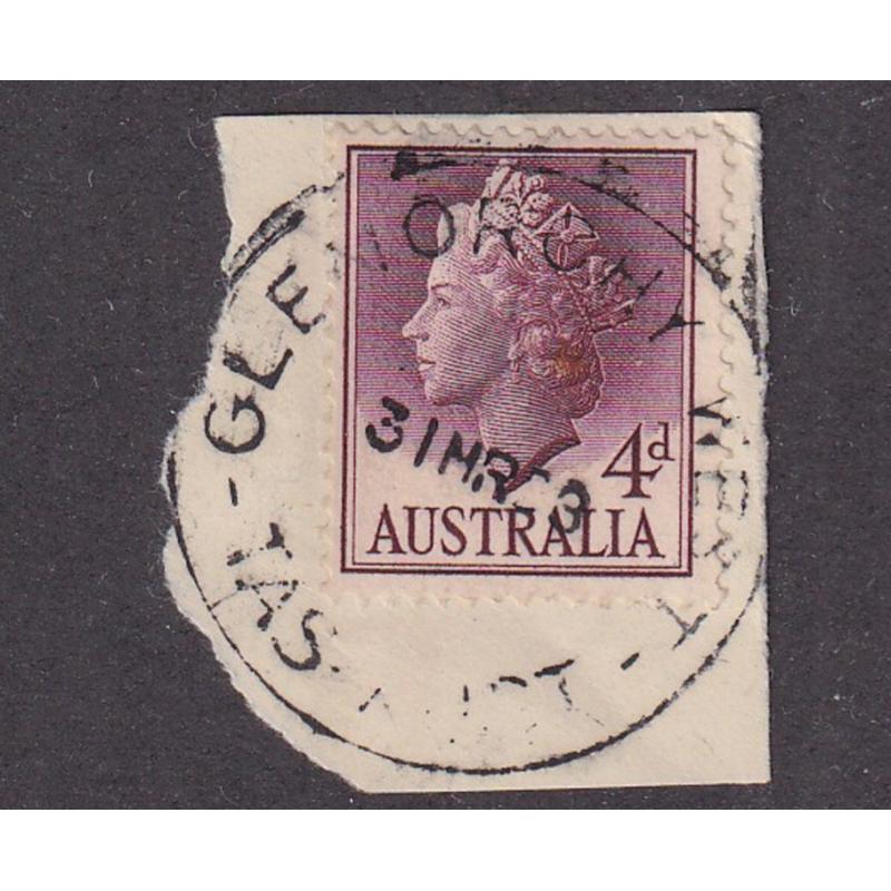 (JB1648) TASMANIA ·  1958: a reasonable example of the 4R rated Type 5s cds used at GLENORCHY WEST