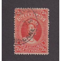 (LD1115) QUEENSLAND · 1905: used 2/6d vermilion/aniline QV Chalon (Crown/Q wmk- twice s/ways · perf.13) BW Q53B · excellent condition · c.v. AU$110 (2 images)