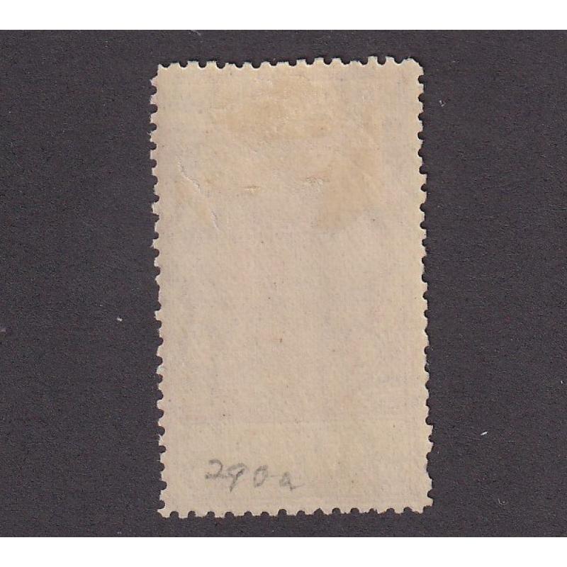 (LD1166) SOUTH AUSTRALIA · 1910: fresh mint 5/- pale rose QV "Thick Postage" Long Stamp (Crown/SA wmk · perf.12½) SG 290b · a couple of shortish perfs o/wise in excellent condition · c.v. £140 (2 images)