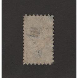 (LD1612) SOUTH AUSTRALIA · 1871: lightly used 6d indigo QV S/face (Star Wmk · perf.10) SG 97 mis-perforated creating a "Bantam" size stamp · unusual (2 images)