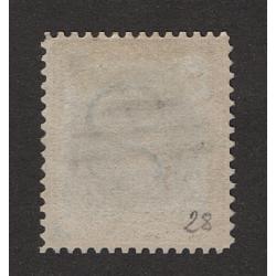 (LD1660) VICTORIA · 1863: used 2d slate QV 'Emblem' (single lined '2' wmk · perf.12.4 SG 101c · excellent condition · c.v. £48 (2 images)