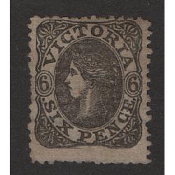 (LD1685) VICTORIA · 1862: mint 6d grey-black QV S/face ('SIX PENCE' wmk) SG 106a · some shortish perfs across bottom however the overall condition is excellent · c.v. £250 (2 images)