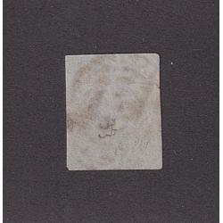 (LD1704) NEW SOUTH WALES · 1852: used 6d yellow-brown QV Laureate on bluish grey paper SG 74 with 4 close to v.close margins · small repaired tear in RH side but still better than a space-filler · c.v. £300 (2 images)