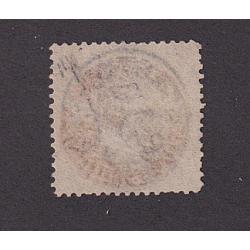 (LD1705) NEW SOUTH WALES · 1897/99: re-issue of 5/- reddish purple QV "Coin" perf.11 SG 297c socked-on-the-nose at Newcastle · $5 STARTER!! (2 images)