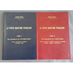 (MM1439A) LA POSTE MARITIME FRANCAIS by Raymond Salles Volumes 5 & 6 · 1993 re-printed editions published by James Bendon with softcovers · books cover Indian Ocean and Far East paquebots · as new" (2 sample images)