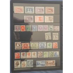 (PB1044L) AUSTRALIA · 5 Hagners housing an clean assembly of MNH/M/U pre-decimal oddments including some "better" items · see full description · 200+ stamps (4 sample images)