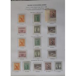 (PB1045A) AUSTRALIA · 1913/65: binder with 7 Seas pages housing a still promising remaindered collection of MNH/M/U oddments and sets from the period · noted some good "pickings" (see description) · condition a little mixed (8 sample images)