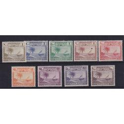 (PR1038) MALDIVE ISLANDS · 1950: complete Palm & Dhow pictorial defins SG 21/29 in fine MLH condition · c.v. £60 (2 images)