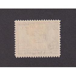 (PR1760) GAMBIA · 1938: fresh mint 4/- vermilion & purple KGVI pictorial definitive SG 159 in excellent condition front/back · c.v. £42 (2 images)