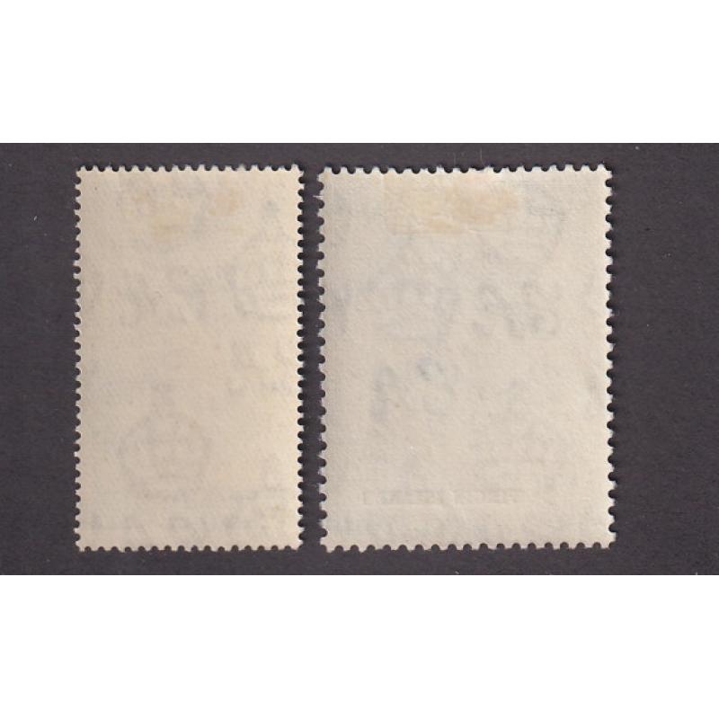 (PR1772) VIRGIN ISLANDS · 1949: mint KGVI S/Wedding duo SG 124/5 both in excellent to fine condition · $5 STARTER!! (2 images)