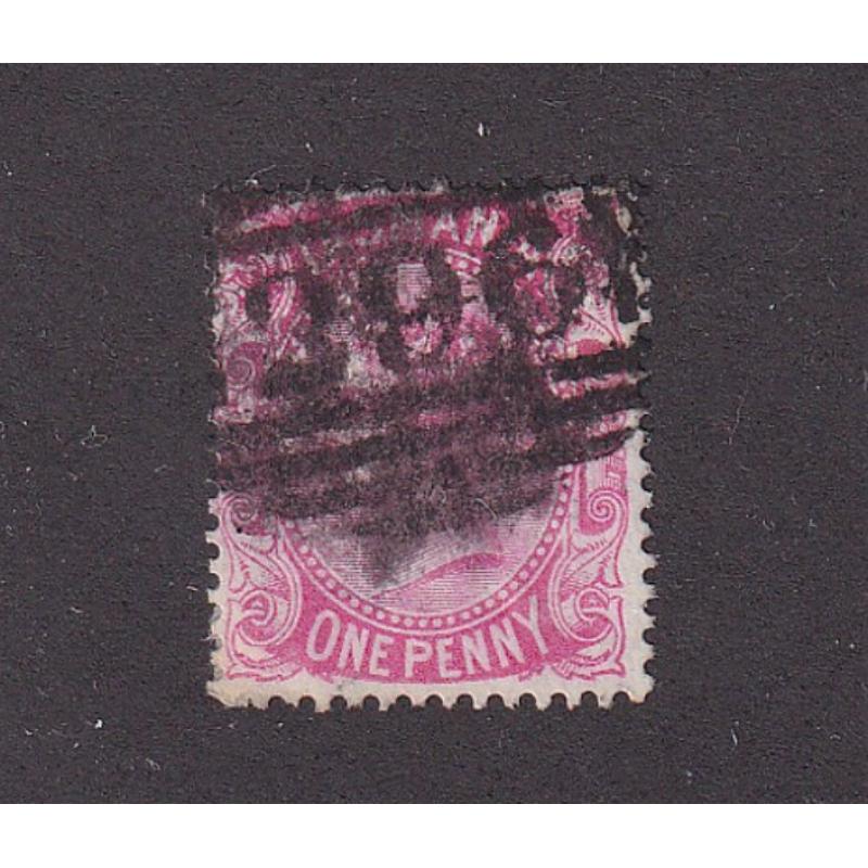 (PU1002) TASMANIA · a well-inked but clear strike of BN296 used at WATTLE GROVE on a 1d QV S/face · postmark is rated RRR