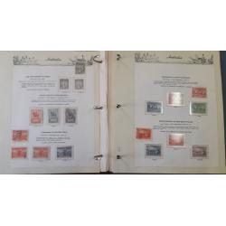 (RF1015A) AUSTRALIA · 1920s/80s: 2 binders housing used/mint sets and oddments from the period (no Roos or KGV defins) · occasional useful item; also some decimal "postage" ..... worth a punt at the starter (5 sample images)