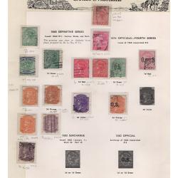 (RF1517L) SOUTH AUSTRALIA · mostly used range on Seven Seas pages including O.S., surcharges, some earlier roulettes, etc. · 50+ stamps in a mixed condition (6 images)