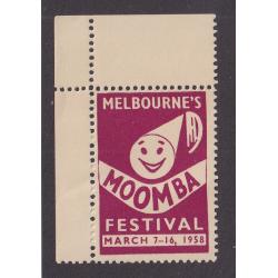 (RR1513) VICTORIA · 1958: MNH Melbourne's MOOMBA FESTIVAL poster stamp in fine condition (2 images)