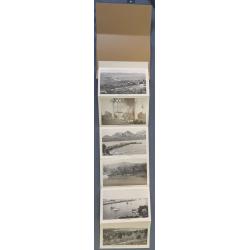 (SS1204) TASMANIA ·  c.1950: TASMANIA'S EAST COAST "PICTORIAL GEMS" by Ash Bester containing 12 foldout views · VF condition (2 sample images)