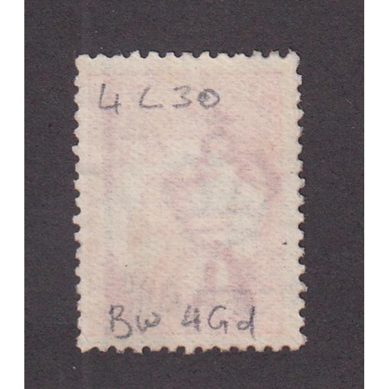 (ST1070) AUSTRALIA · 1914: lightly used Die 2a 1d red Roo w/variety FLAW JOINING TASMANIA TO 1st N of PENNY BW 4(G)g (pos .L30) · c.v. AU$75 (2 images)