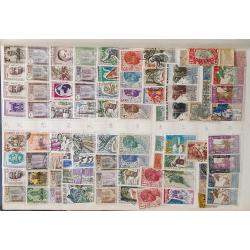 (ST1100A) FRENCH COLONIES · s/book housing an accumulation of approx.800 M/U stamps from various colonies such as NIGER, INDO-CHINA, SOMALIA, NEW HEBRIDES, MARTINIQUE, etc. · very little if any duplication · see full description (12 images)