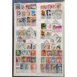 (ST1100A) FRENCH COLONIES · s/book housing an accumulation of approx.800 M/U stamps from various colonies such as NIGER, INDO-CHINA, SOMALIA, NEW HEBRIDES, MARTINIQUE, etc. · very little if any duplication · see full description (12 images)