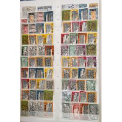 (ST1100A) FRENCH COLONIES · s/book housing an accumulation of approx.800 M/U stamps from various colonies such as NIGER, INDO-CHINA, SOMALIA, NEW HEBRIDES, MARTINIQUE, etc. · very little if any duplication · see full description (12 images)