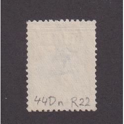 (ST1155) AUSTRALIA · 1917: nicely used 5/- grey-black & pale yellow Roo (3rd Wmk) with variety SHADING BREAKS IN BIGHT (pos.R/22) BW 44Dn · pencilled annotation on verso o/wise in excellent to fine condition ...... see both largest images · c.v. AU$450