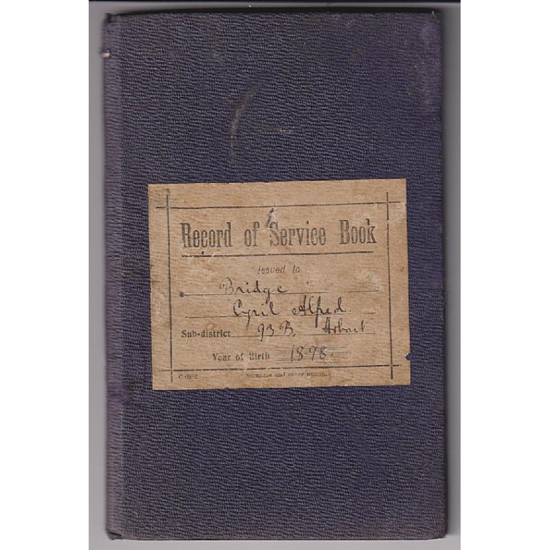 (VV1178L) AUSTRALIA · TASMANIA  1912: Commonwealth of Australia NAVAL RECORD BOOK used by Senior Naval Cadet Cyril Bridge of Hobart · hardcover showing some signs of wear but contents are clean and the binding still tight (4 sample images)